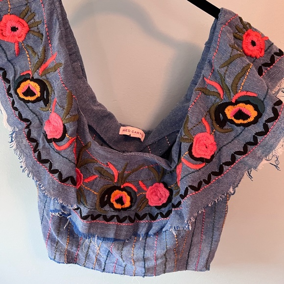Red Carter Tops - Red Carter L Crop Top NWOT